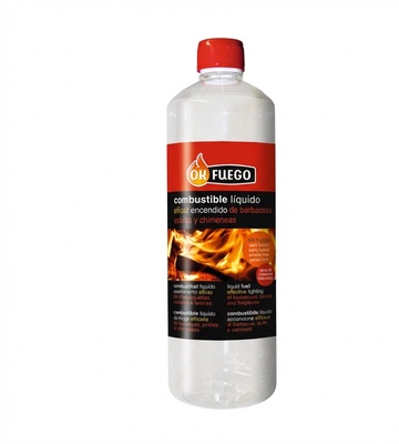 Ok Fuego Combustible Liquido Encendido 1 Litro Ok Fuego Combustible Liquido Encendido 1 Litro